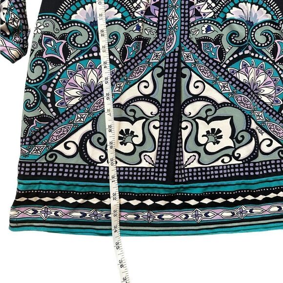 Hale Bob Embellished Bohemian Mosaic Print Dress Size Small - Picture 15 of 17